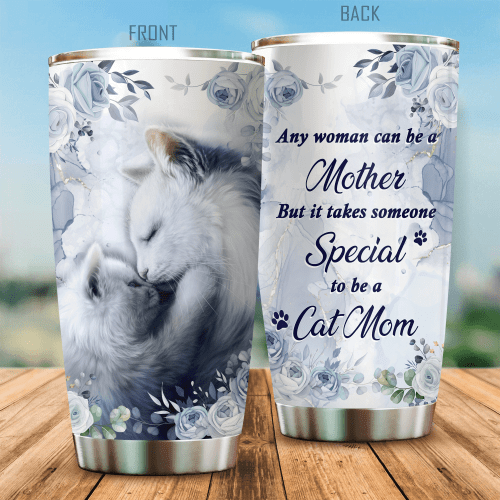 [Gift For Mom] Tmarc Tee Happy Mother's Day Cat Mom Tumbler