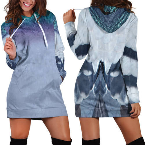 Tmarc Tee Pigeon feather printed Hoodie dress PD
