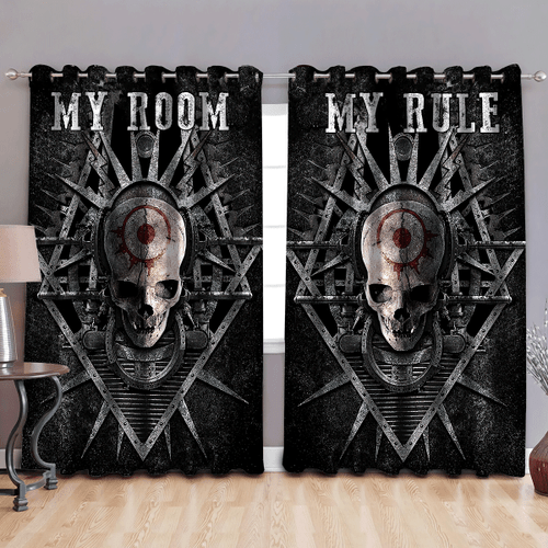 Skull Dead Room 3D Art Window Curtain Tmarc Tee KL05102205