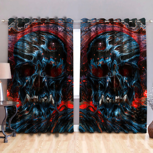 Tmarc Tee Skull 3D Printed Window Curtain NTN10112205