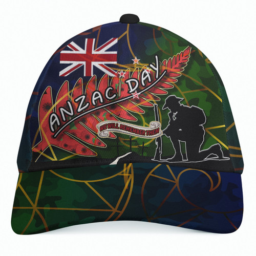 Anzac Day We Will Remember Them Camouflage Curve Patterns Classic Cap Tmarc Tee 07012312