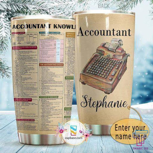 Tmarc Tee ACCOUNTANT KNOWLEDGE PERSONALIZED TUMBLER HP