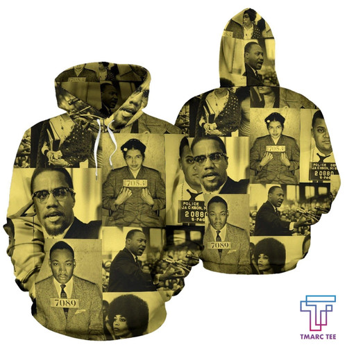 Tmarc Tee African Hoodie - Civil Rights Leaders Vintage