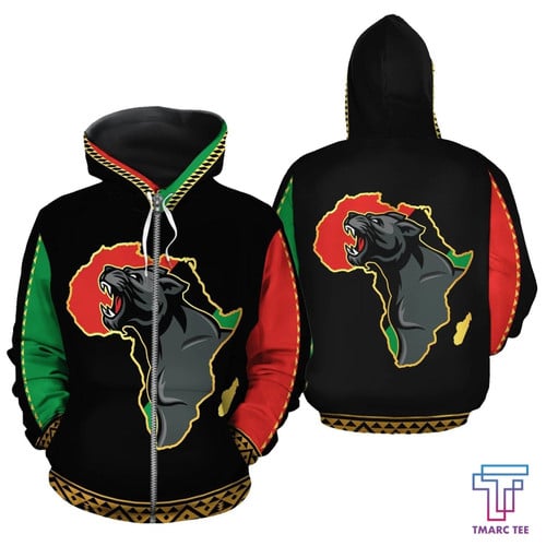 Tmarc Tee African Zip-Up Hoodie - Panther Africa