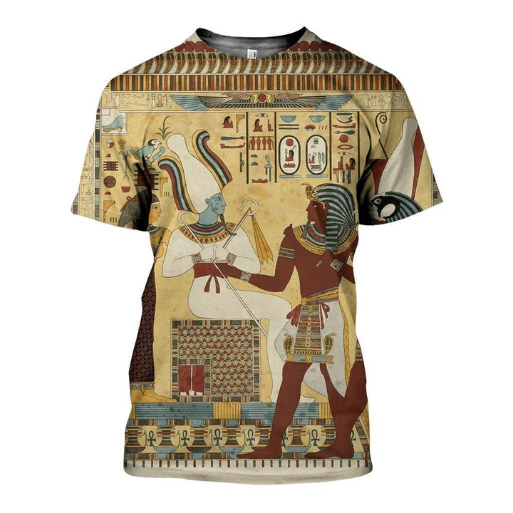 3D All Over Printed Egyptian Shirts and Shorts HP005 - Amaze Style™-Apparel