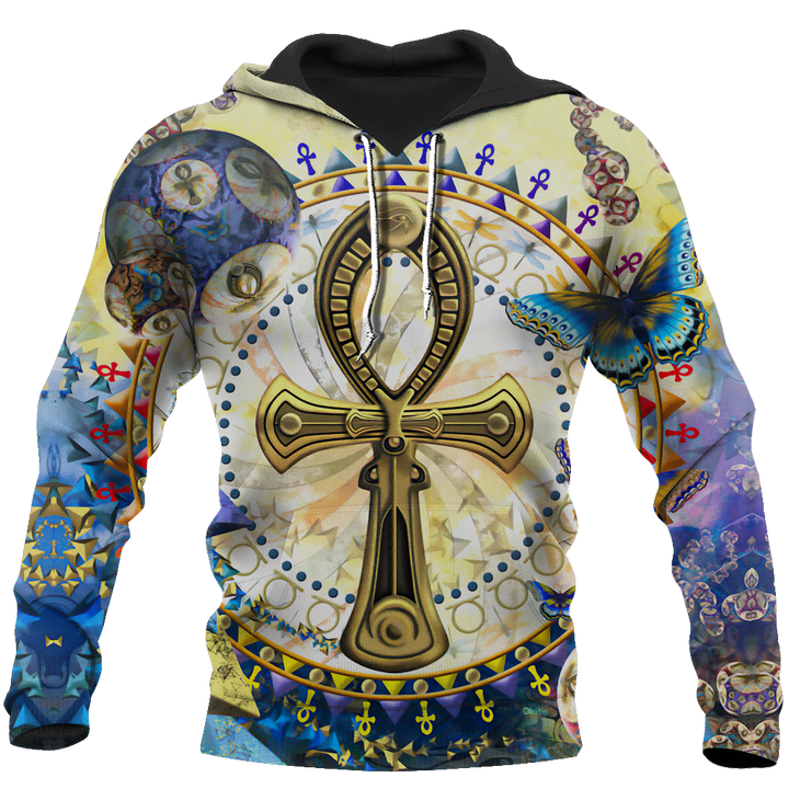 3D All Over Printed Ankh Egypt Hoodie Clothes JJ120203 - Amaze Style™-Apparel
