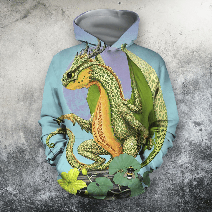 3D All Over Print Cantaloupe Dragon