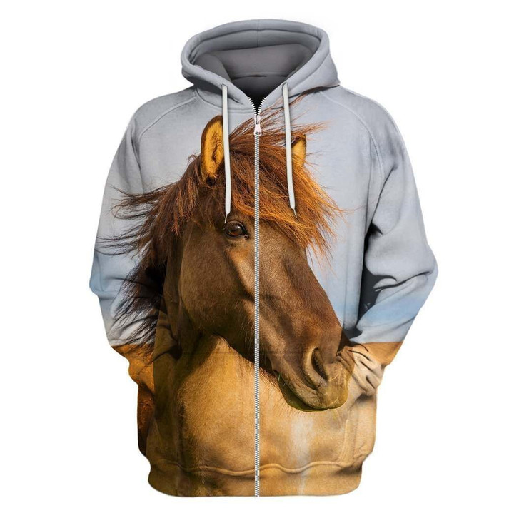 3D All Over Print  Animals Horse Hoodie