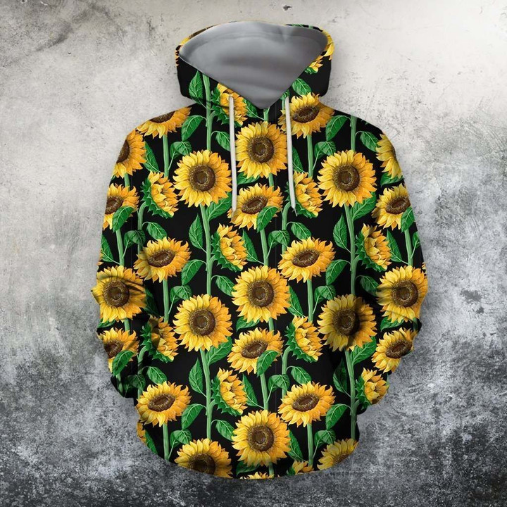 3D All Over Printing Sunflowers Shirt