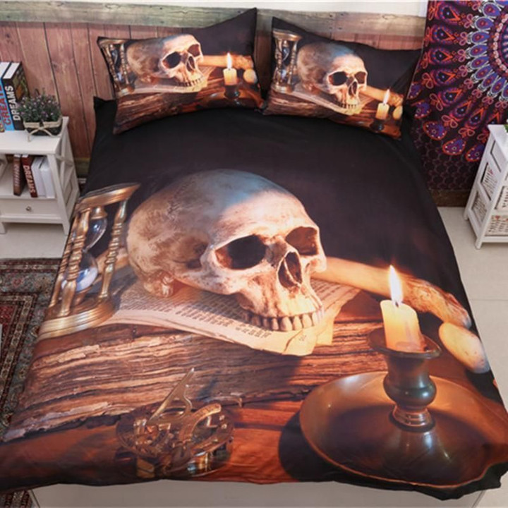 Skull And Candles Bedding Sets