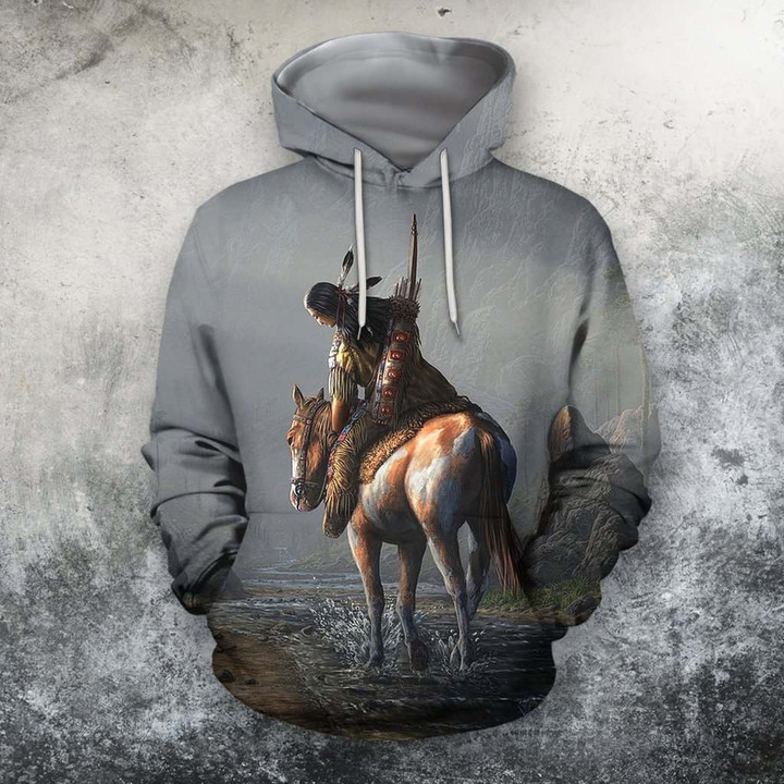 3D All Over Printing Horse By The Stream Shirts