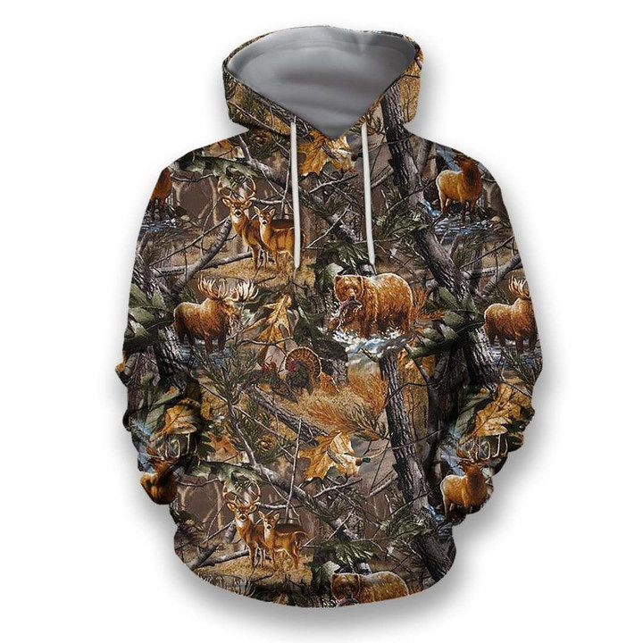 3D All Over Printed Hunting Seasons Camo Shirts