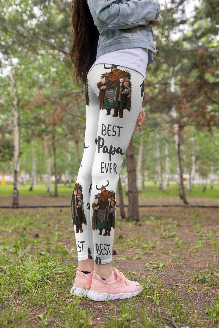 3D All Over Print Best Papa Ever Young Legging