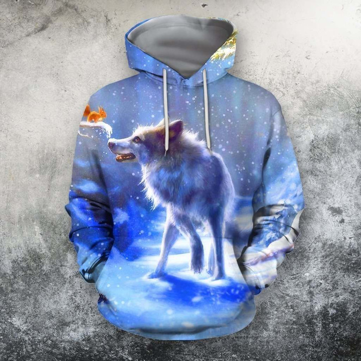 3D All Over Print  Animals Wolves Hoodie