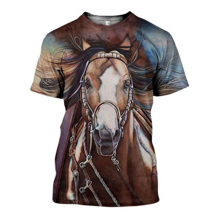 3D All Over Printed Horse Racing Shirts and Shorts