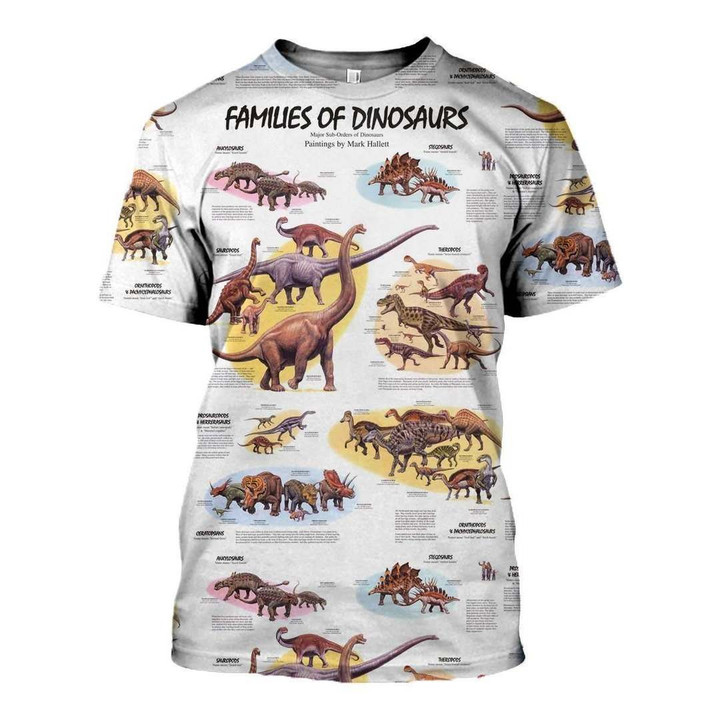 3D All Over Printed Dinosaurs Shirts And Shorts SHUL100909