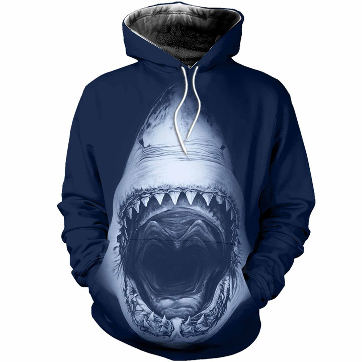 3D All Over Printed Shark Art Shirts