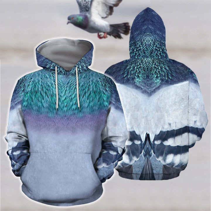 3D All Over Printed Pigeon Shirts
