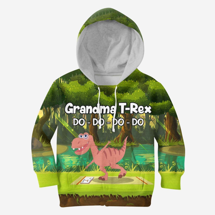 3D All Over Printed Grandma T-Rex Shirts