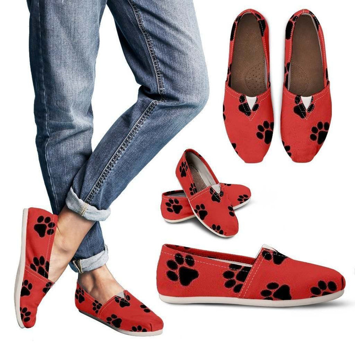 Pooch Paw Print Women's Casual Shoes