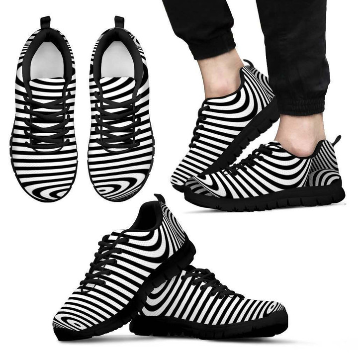 Black and white Men's Sneakers