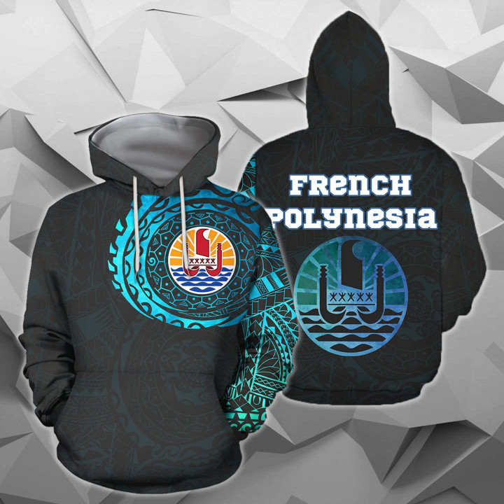 French Polynesia In My Heart Polynesian Hoodie Special Version A