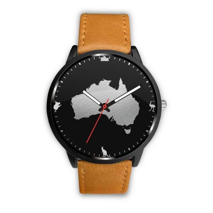 Australia Watch - Australia Cultural (Mens/Womens) Leather-Steel Watch A3