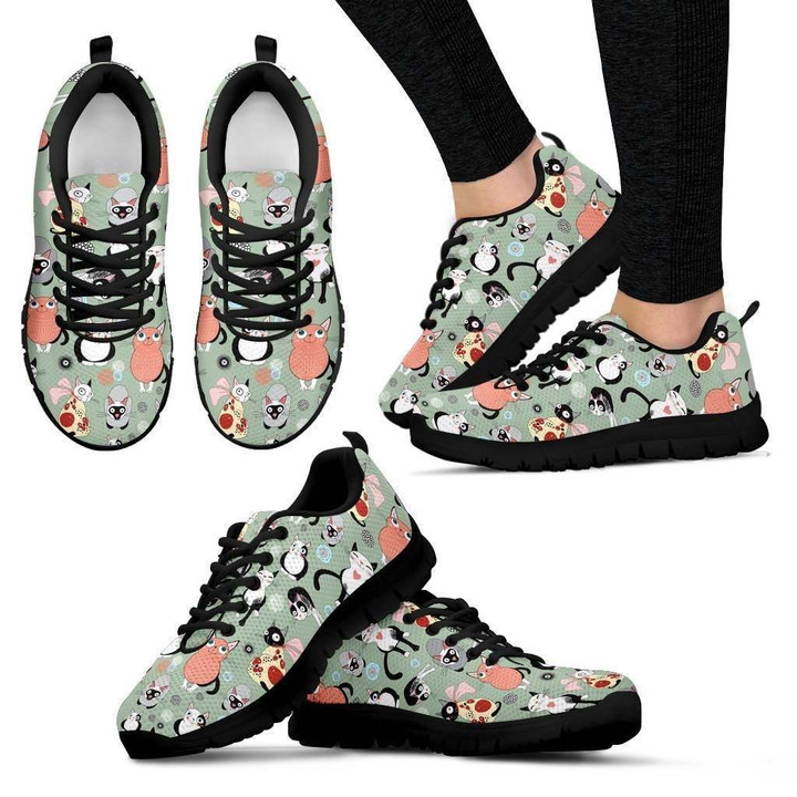 Coloruful Cats Women's Sneakers