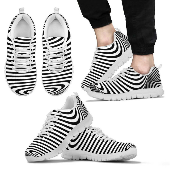 Black and white Men's Sneakers