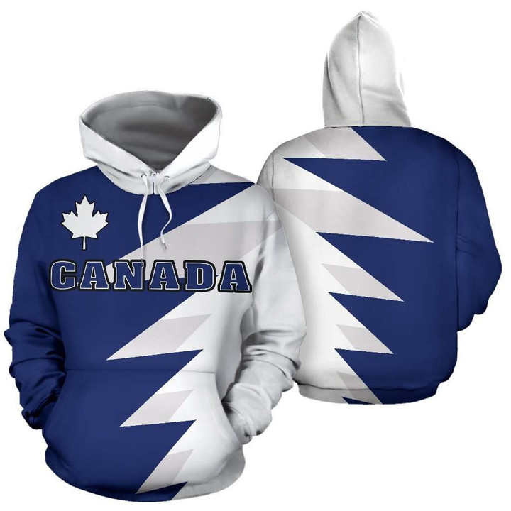 Canada Flag Hoodie - Tooth Style - White J9
