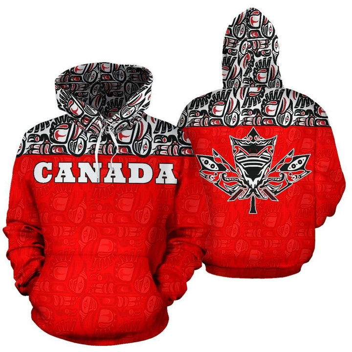 Canada Haida All Over Hoodie BN01