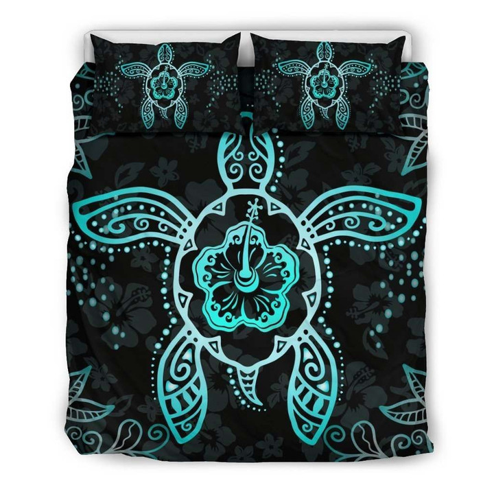 Turtle And Hibiscus Bedding Set - AH
