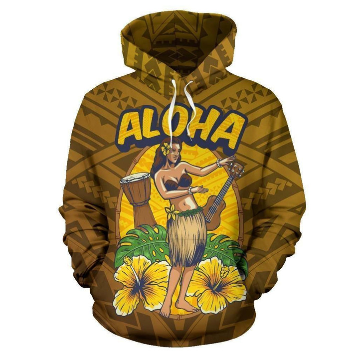 Aloha Hula Dance Hoodie - AH - J4