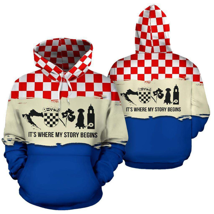 Croatia It s Where My Story Begins Hoodie K5