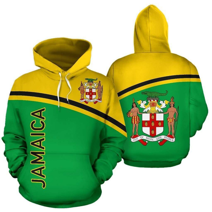 Jamaica All Over Hoodie - Curve Version - BN04