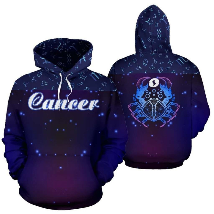 Cancer Zodiac All Over Hoodie NTH140854