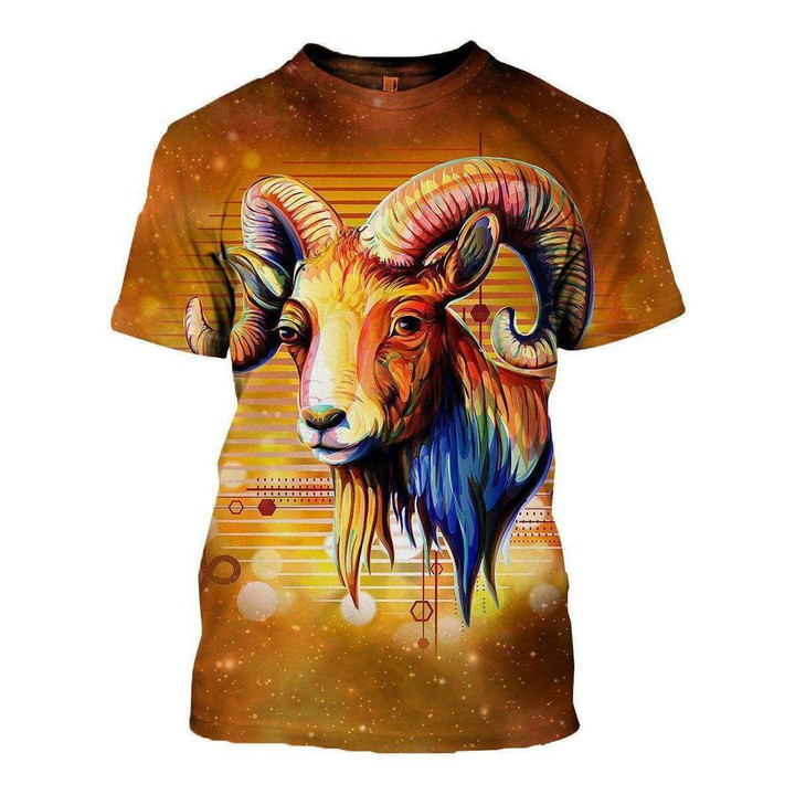 3D ALL OVER PRINTED ARIES T SHIRT HOODIE NTH150833