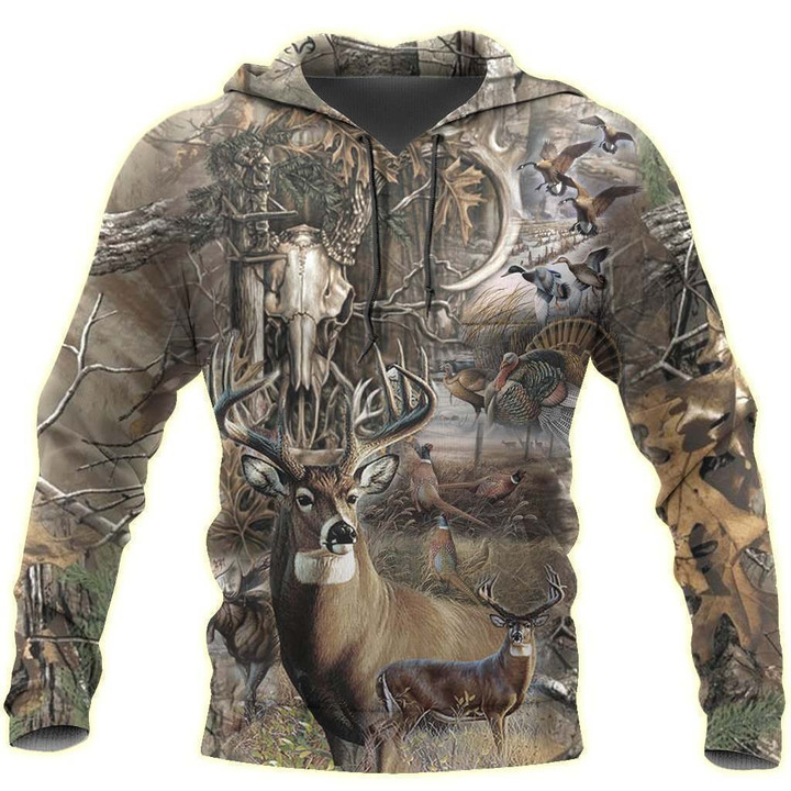 Deer Hunting 3D All Over Printed Shirts for Men and Women TT140801