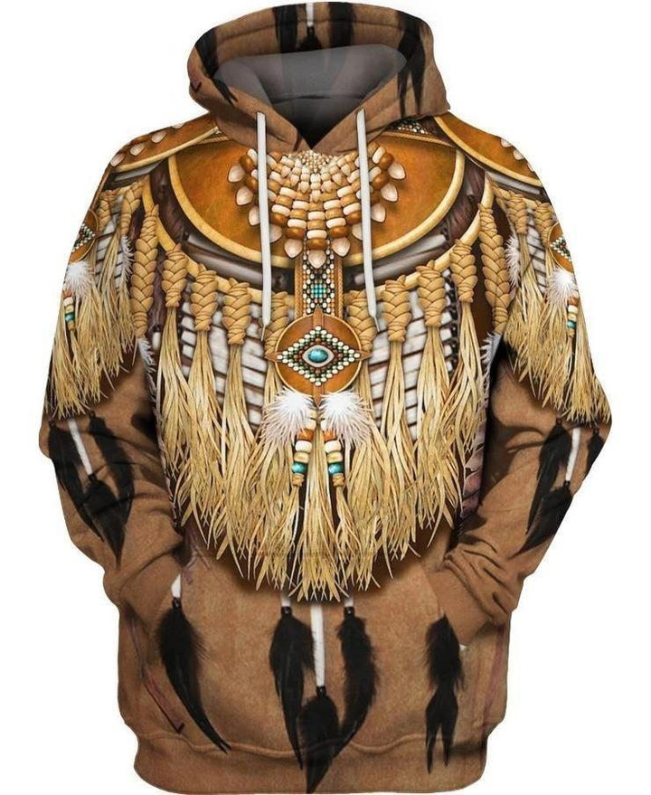 Native Patterns Feathers 3D Full Printing Hoodie TT120810