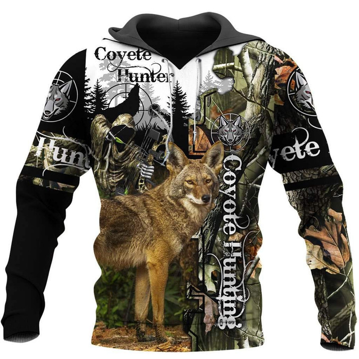 Coyote Hunting 3D All Over Printed Shirts for Men and Women MP882-Apparel-MP-Hoodie-S-Vibe Cosy™