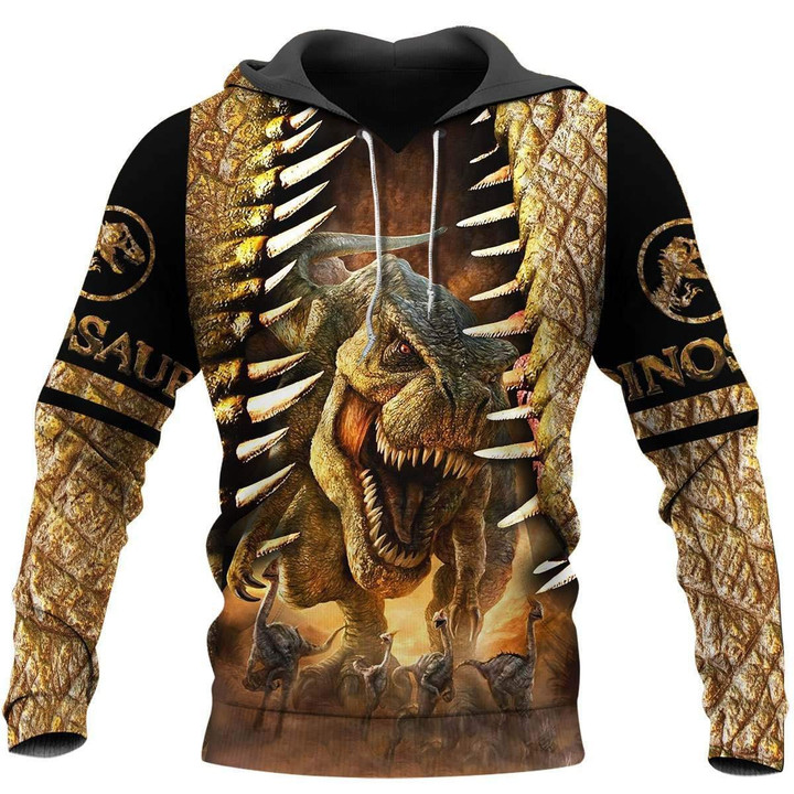 DINOSAUR ART 3D ALL OVER PRINTED SHIRTS MP896-Apparel-MP-Hoodie-S-Vibe Cosy™