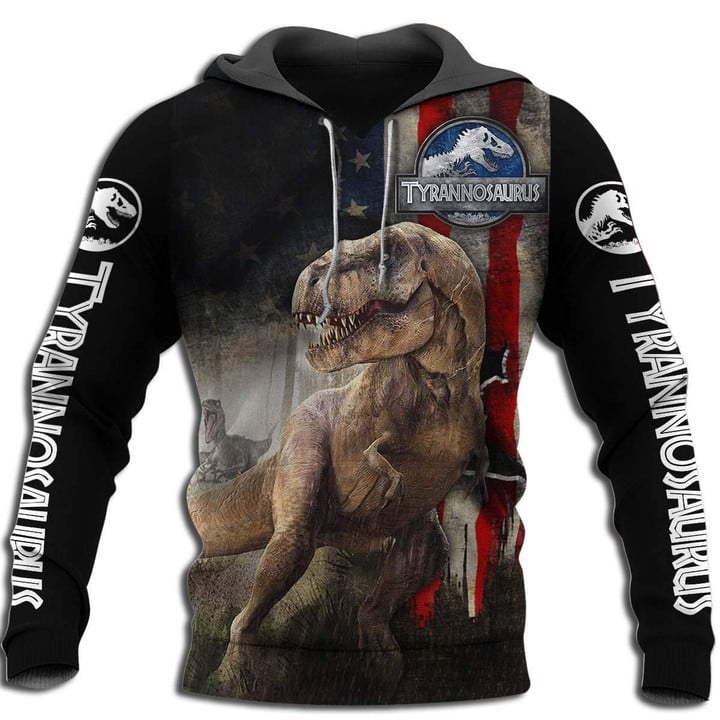 COOL T REX DINOSAUR 3D ALL OVER PRINTED SHIRTS MP904-Apparel-MP-Hoodie-S-Vibe Cosy™