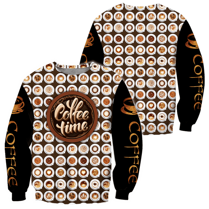 Time's Coffee 3D All Over Printed Differences Between Types Of Italian Coffee Shirts and Shorts Pi271103 PL