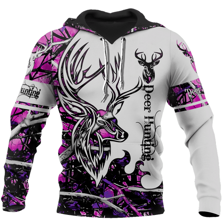 Deer hunting muddy girl camo 3D all over printed shirts for men and women JJ051202 PL
