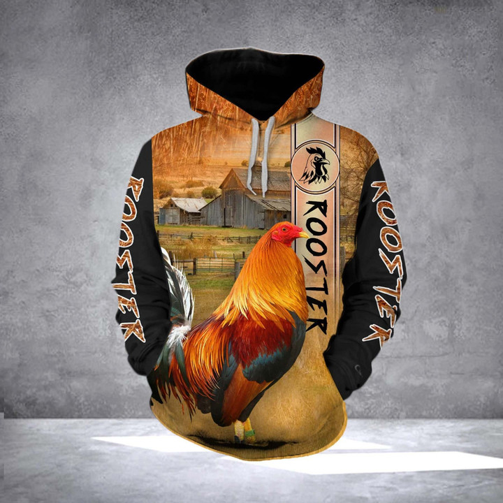 ROOSTER RANCH GRASS 3D All Over Printed Shirts for Men and Women TT231201