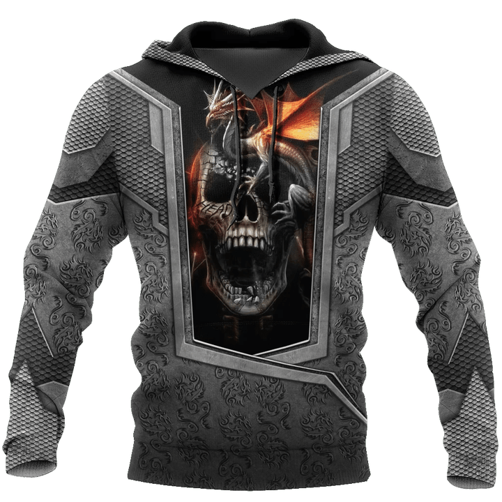3D Tattoo and Dungeon Dragon Hoodie HAC020112-Apparel-NM-Hoodie-S-Vibe Cosy™