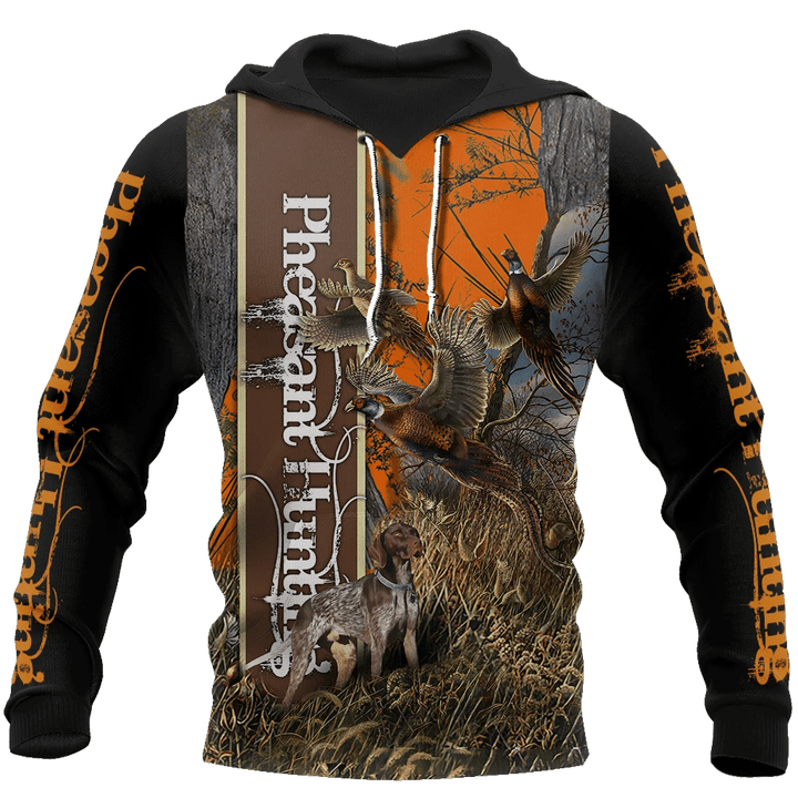 Pheasant Hunting 3D All Over Printed Shirts For Men And Women JJ100103-Apparel-MP-Hoodie-S-Vibe Cosy™