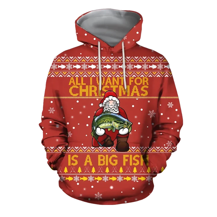 All I Want For Christmas is a Bass Fish HC10101JJ - Amaze Style™-Apparel
