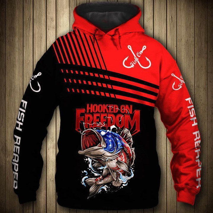 FISH REAPER - Hooked on Freedom HC5503 - Amaze Style™-Apparel