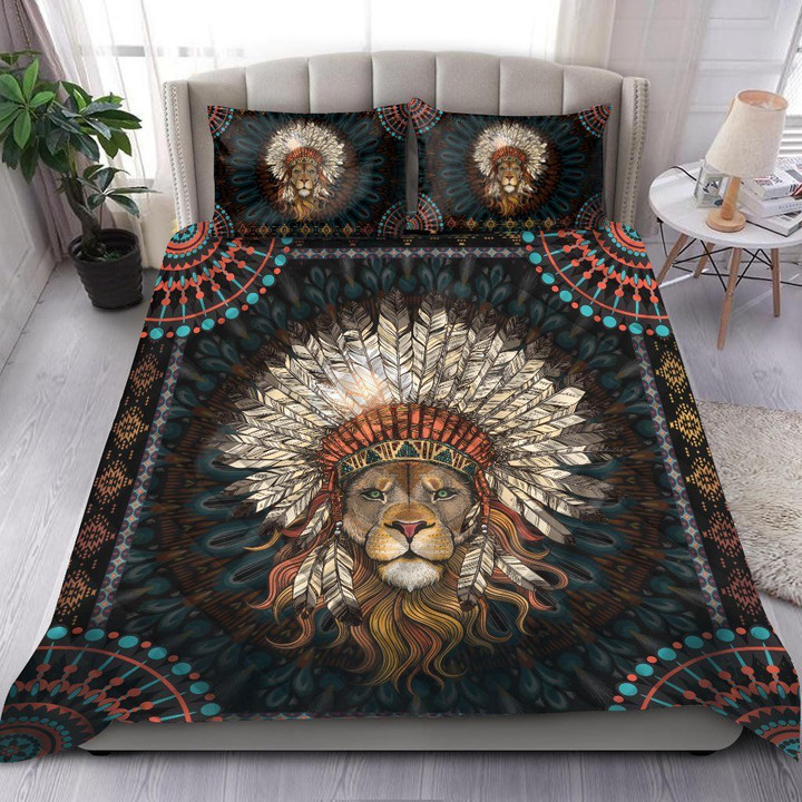 Beautiful Lion King Native Quilt Bedding set TR2605202S-Quilt-Huyencass-King-Vibe Cosy™
